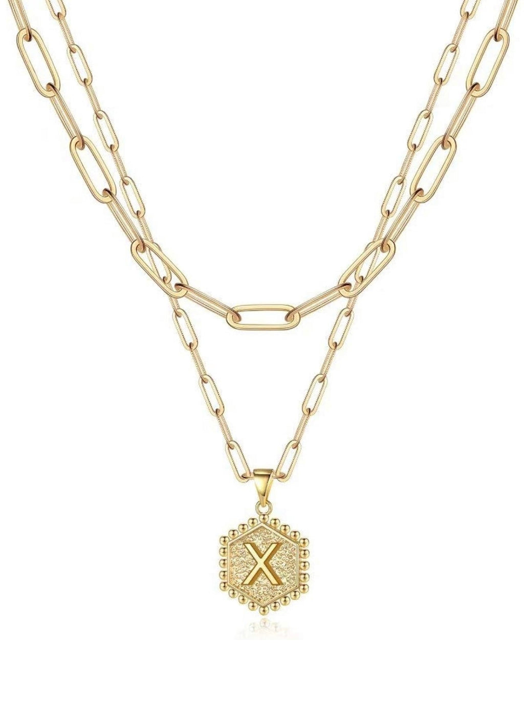 Beautiful Gold Layered Initial Necklaces (A-Z)