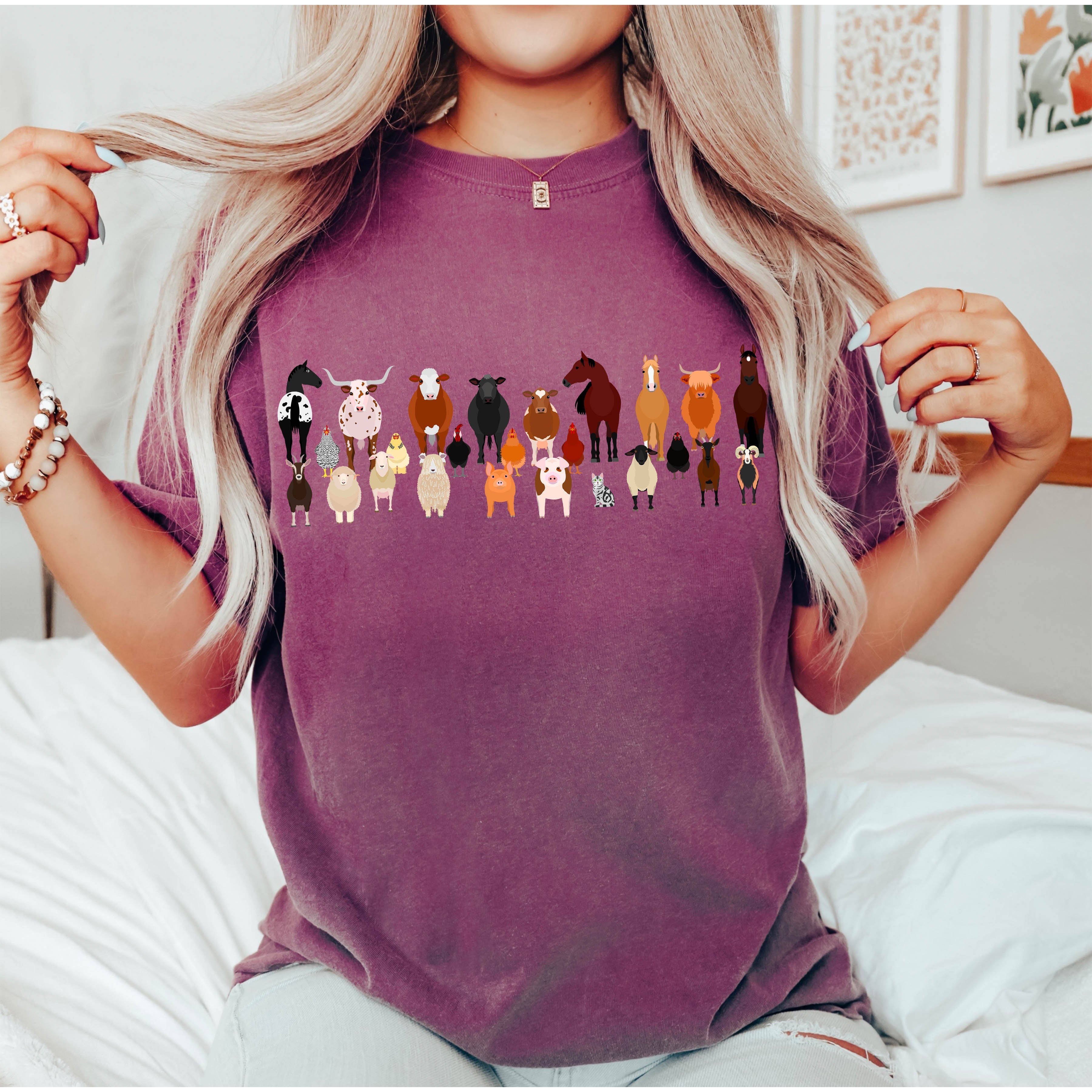Farm Animals Lover Comfort Colors Tee