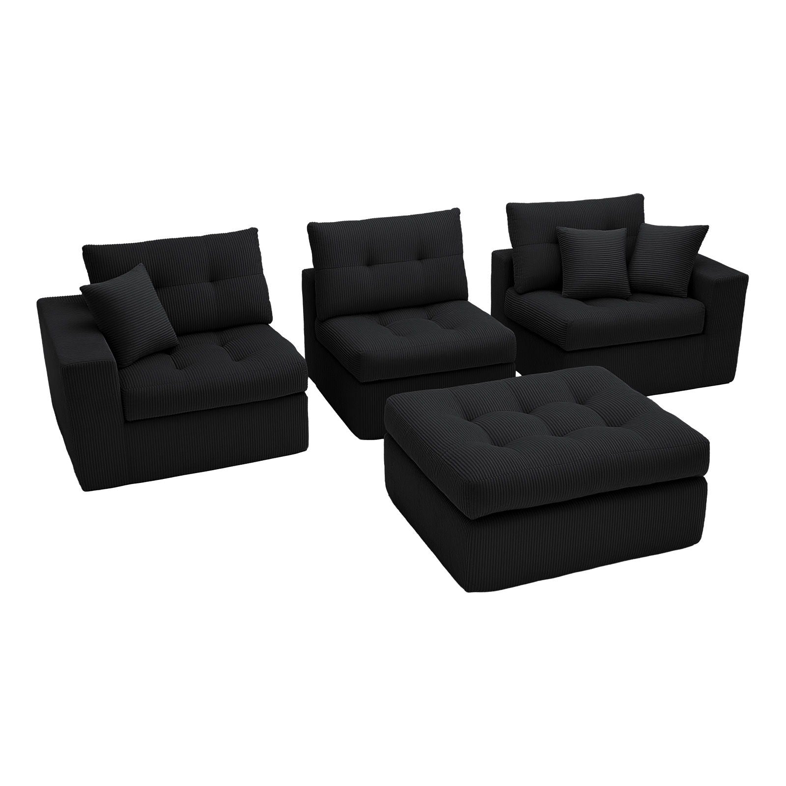 Corner Chaise L-Shaped Sectional Sofa Bed