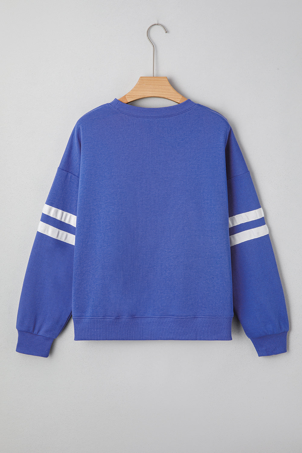 Varsity Stripe Detail Drop Shoulder Oversized Sweatshirt