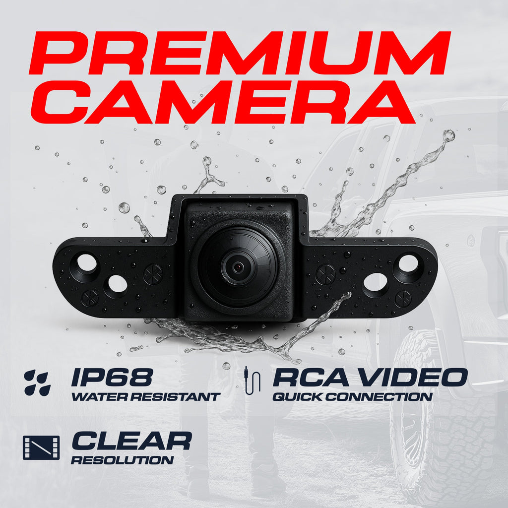 Ford F150 F250 F350 F450 F550 (1997-2007) Replacement Tailgate Handle with Backup Camera (with Key Hole Plug)