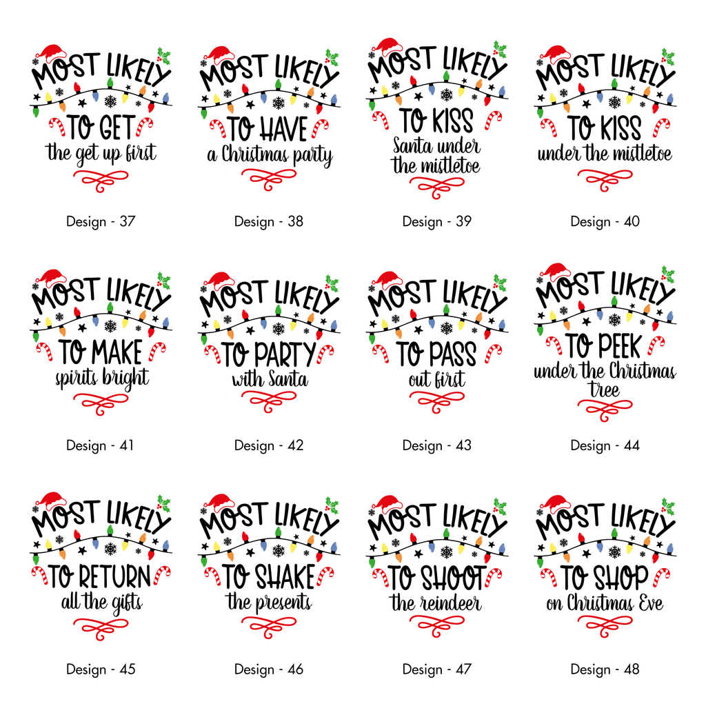 Most Likely To Christmas Family Tees For Holiday Memories And Cozy Gatherings Comfort Colors Tee