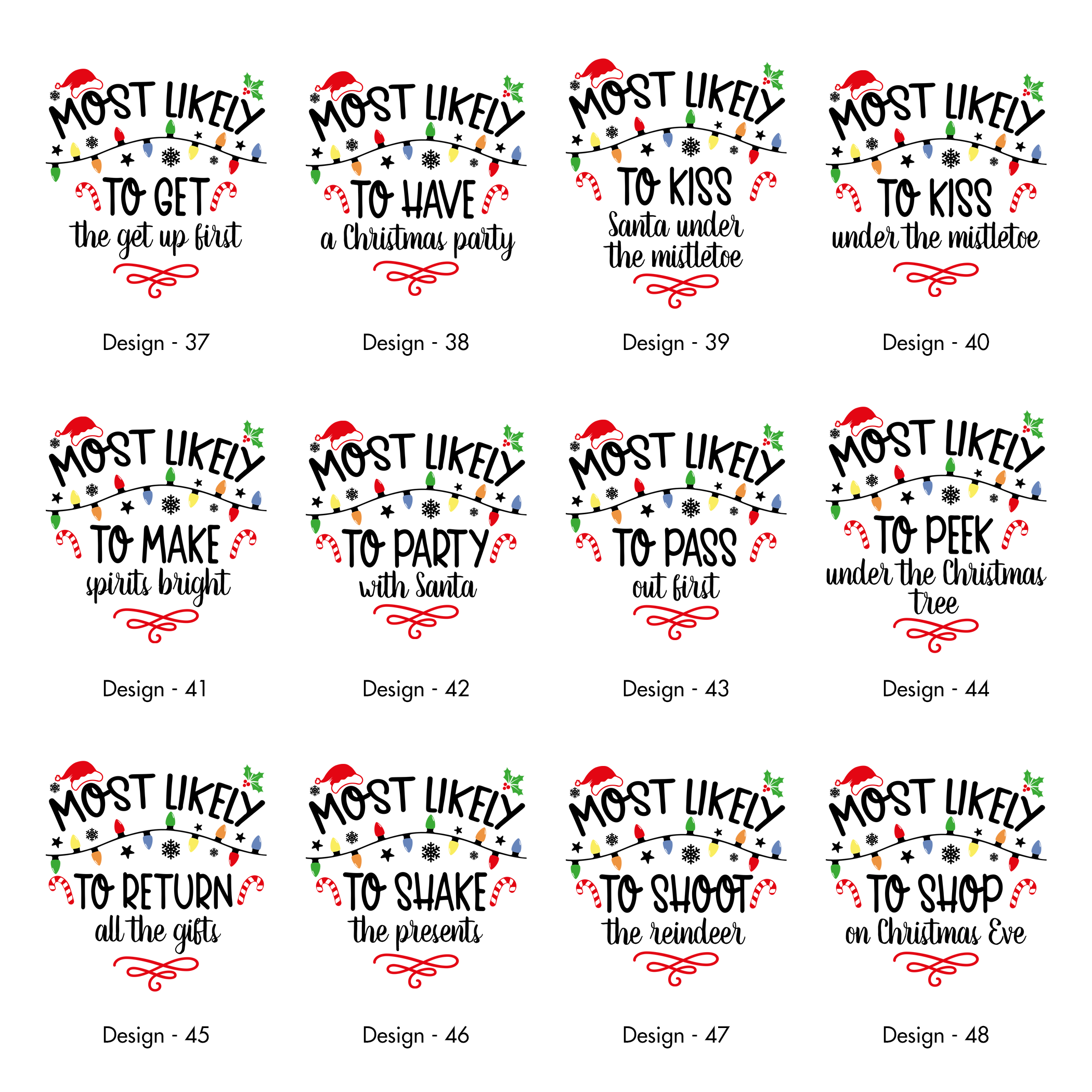Most Likely To Christmas Family Tees For Holiday Memories And Cozy Gatherings Comfort Colors Tee