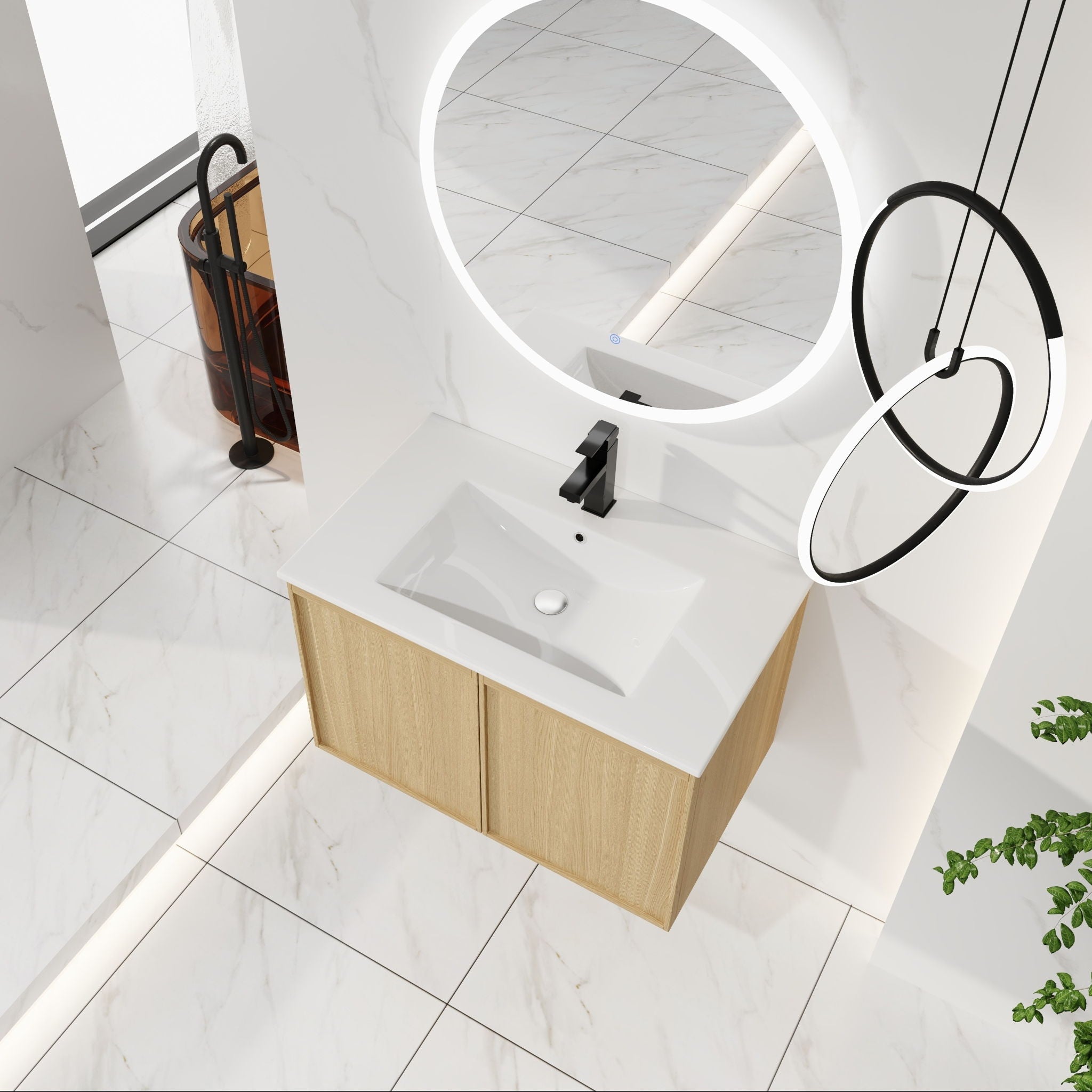 Floating Bathroom Vanity With Sink Combo