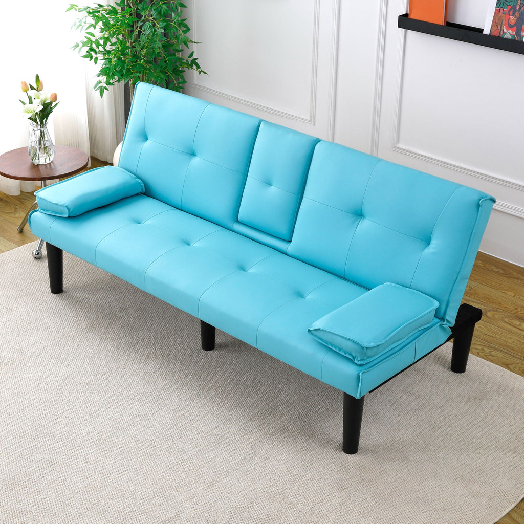 Sofa Bed With Foldable Design And Cup Holder