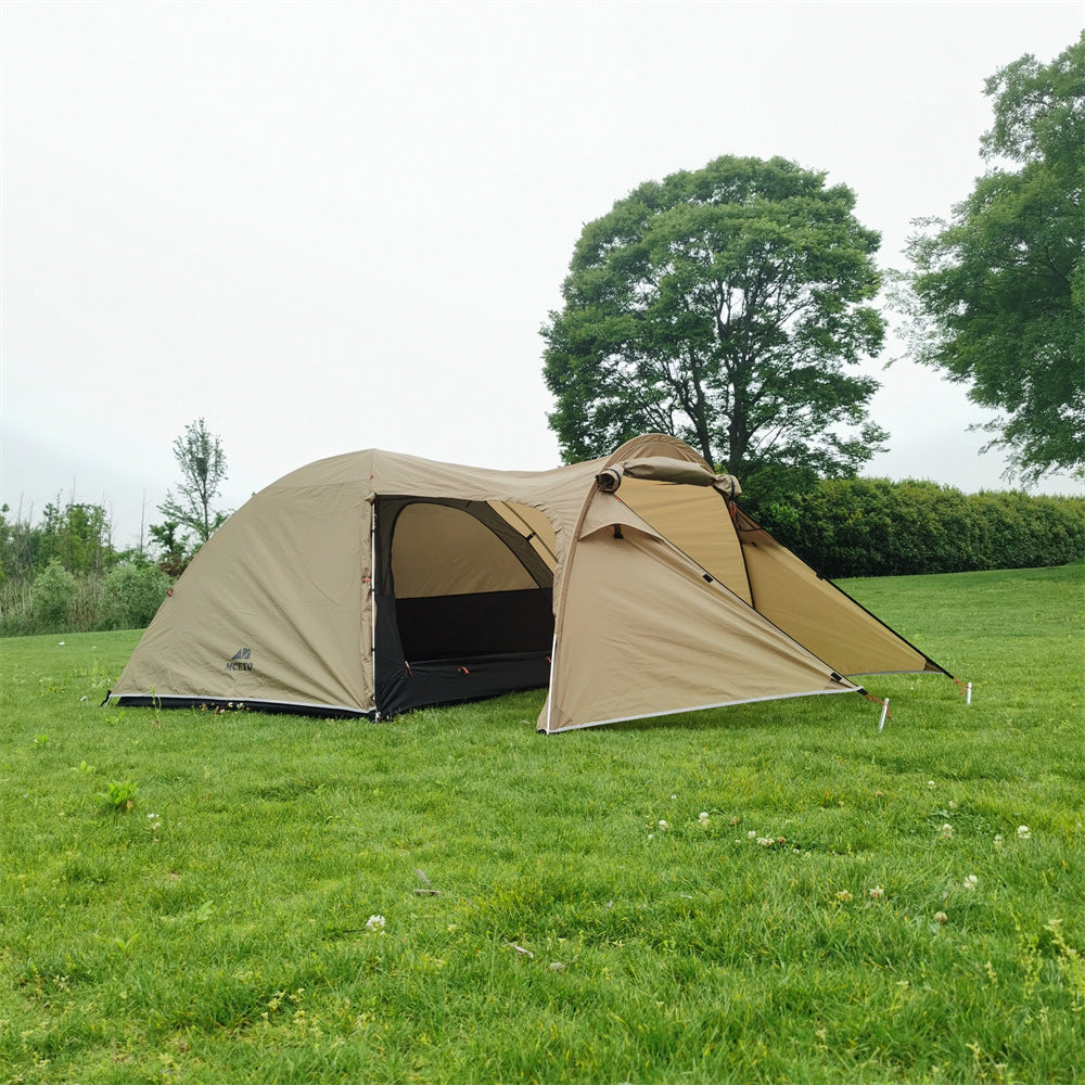 Camping Aluminum Pole Anti-Heavy Rain Water Family Tent Outdoor Equipment