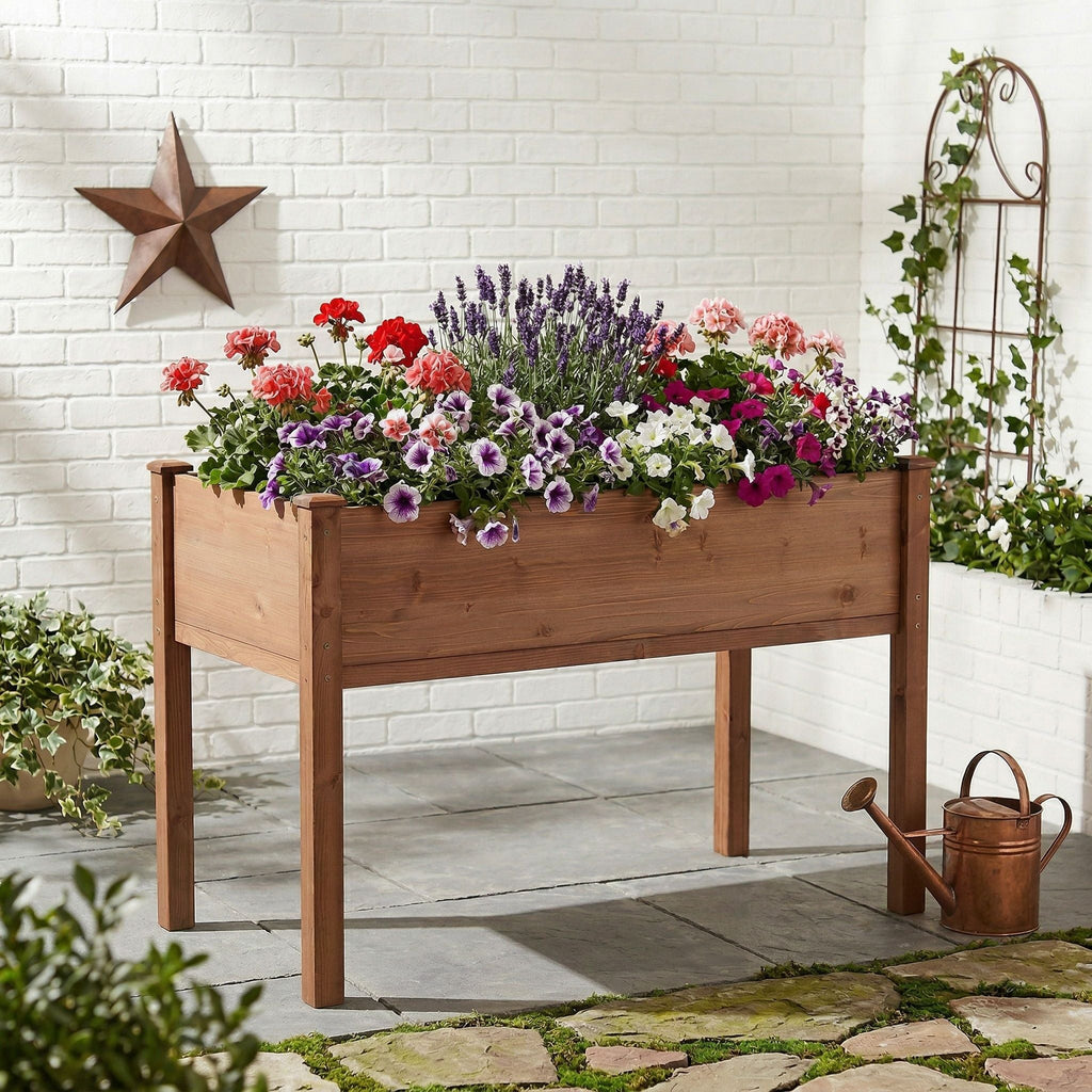 Elevated Raised Garden Bed For Outdoor