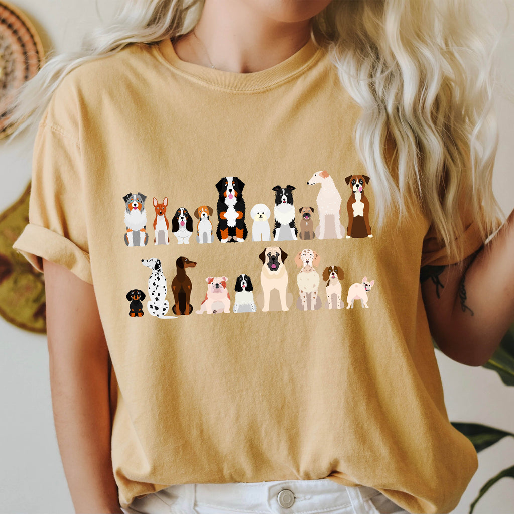 Dog Lovers Farm Animal Illustration Breeds And Pet Companions Gallery For All Dog Enthusiasts Comfort Colors Tee