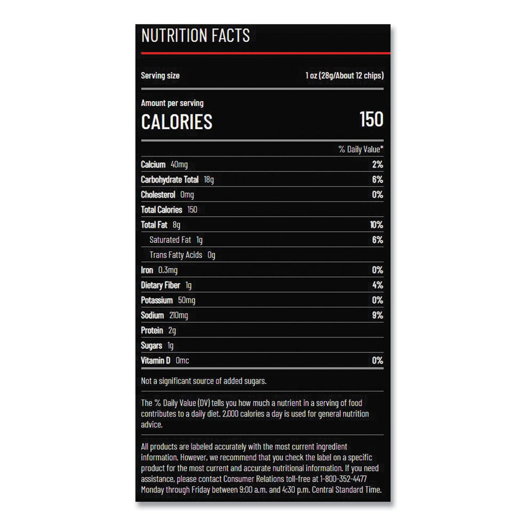 Doritos Nacho Cheese Tortilla Chips, 1.75 oz Bag, 64/Carton