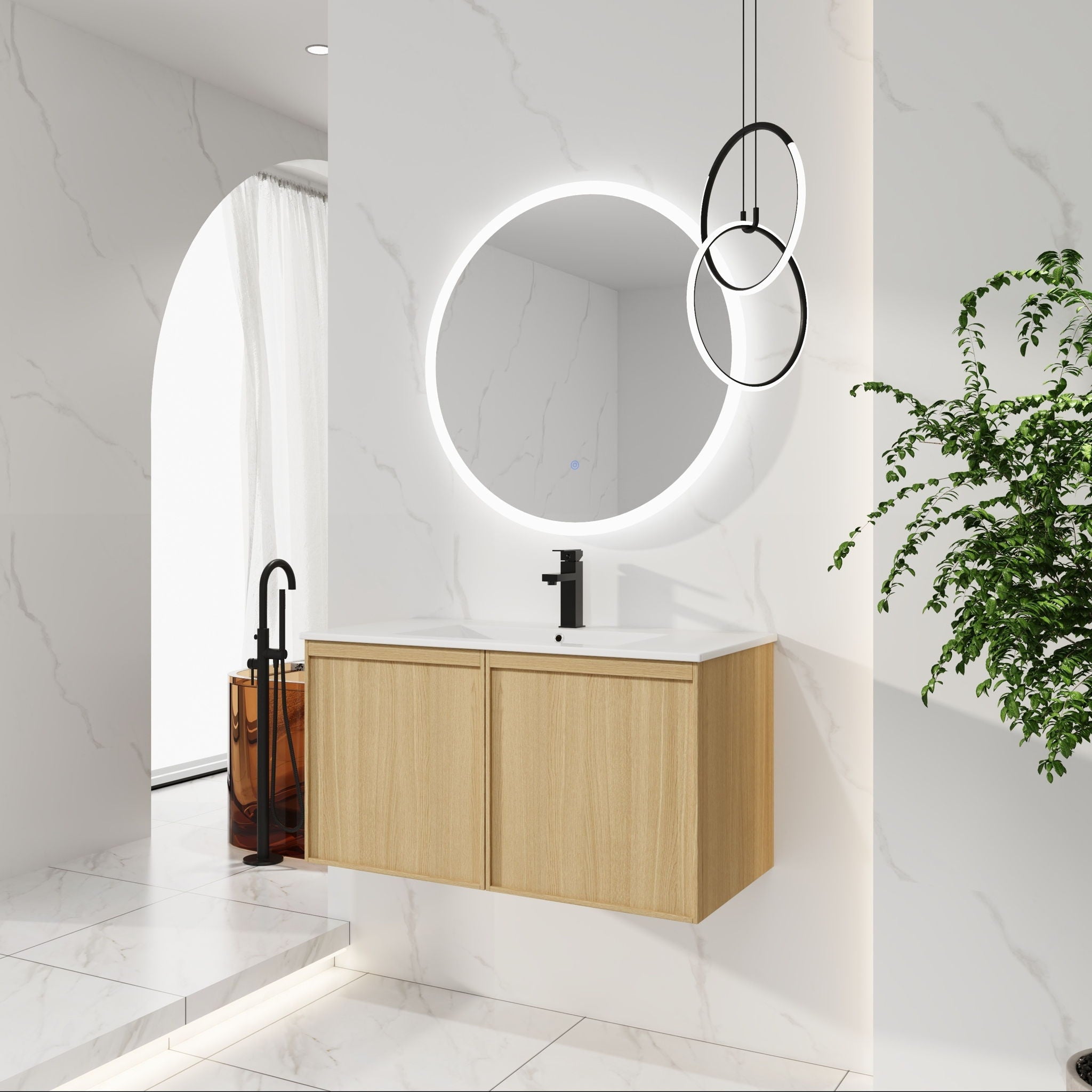 Floating Bathroom Vanity With Sink Combo