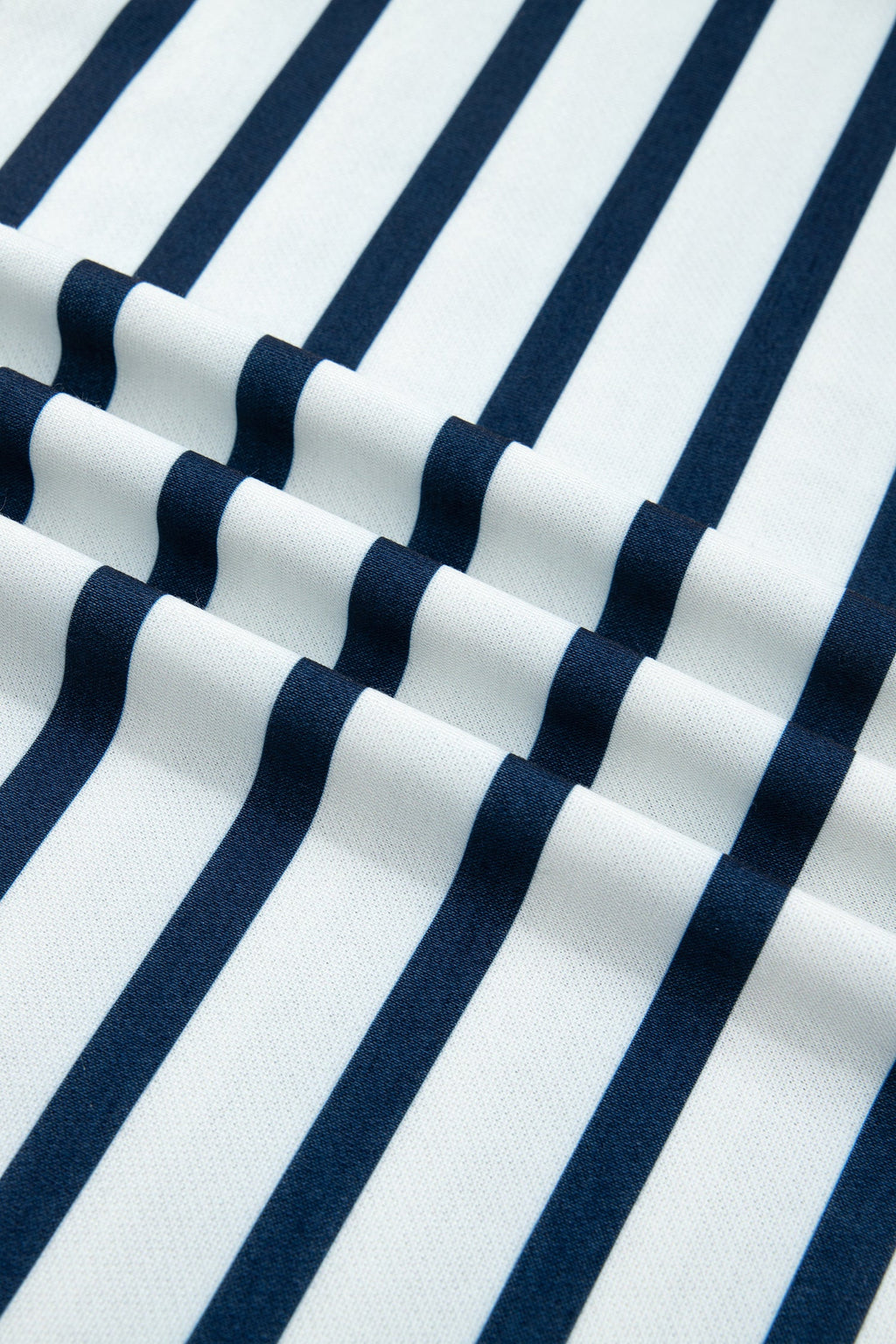 Stripe Mock Neck Top & Reverse Seam Pants Set