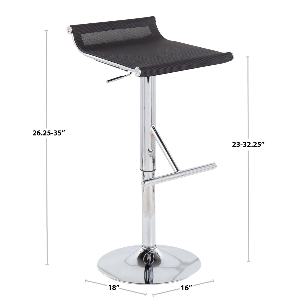 Mirage Ale - Contemporary Adjustable Bar Stool