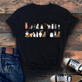 Cat Lovers Illustration Of Cat Breeds And Pet Animals In Bold Graphics Graphic Tee