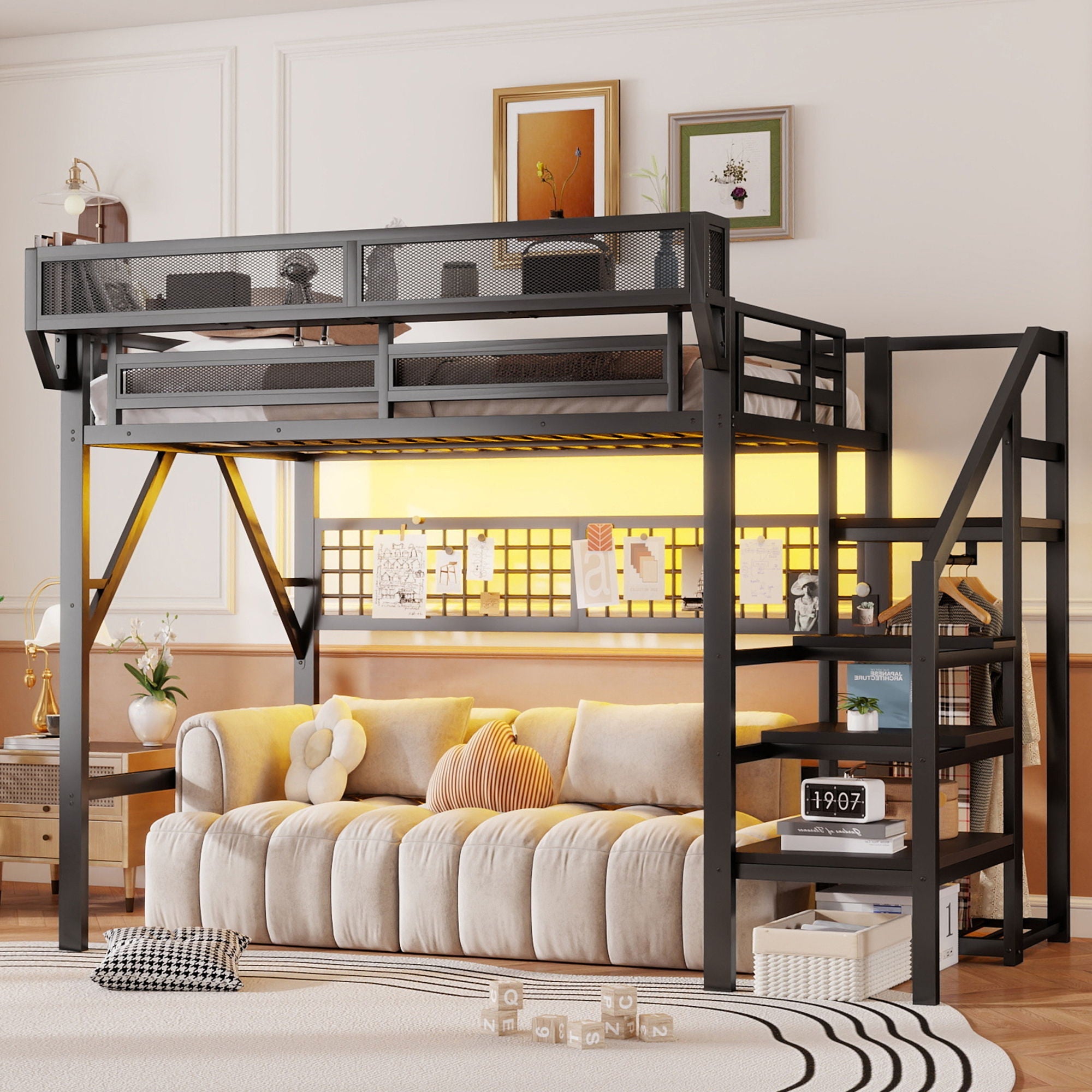 Loft Bed With Stairs And Storage