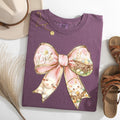 Adorable Bow Ribbon Easter Bunny Jesus Holiday Blessings For Easter Comfort Colors Tee