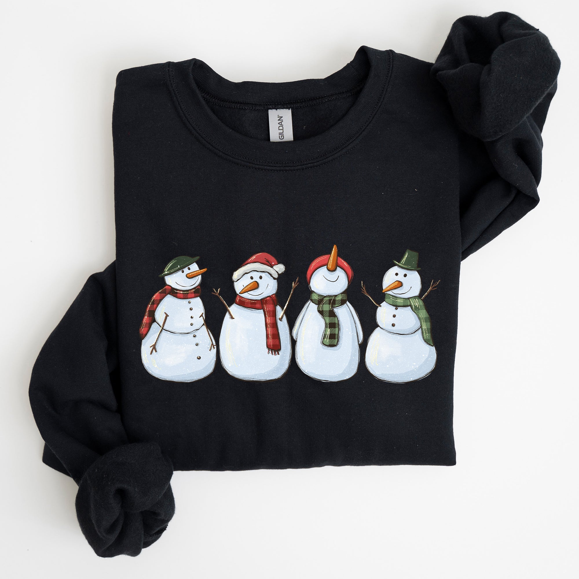 Adorable Snowman Christmas Winter Santa Xmas Holiday Cheer Cozy Seasonal Sweatshirt
