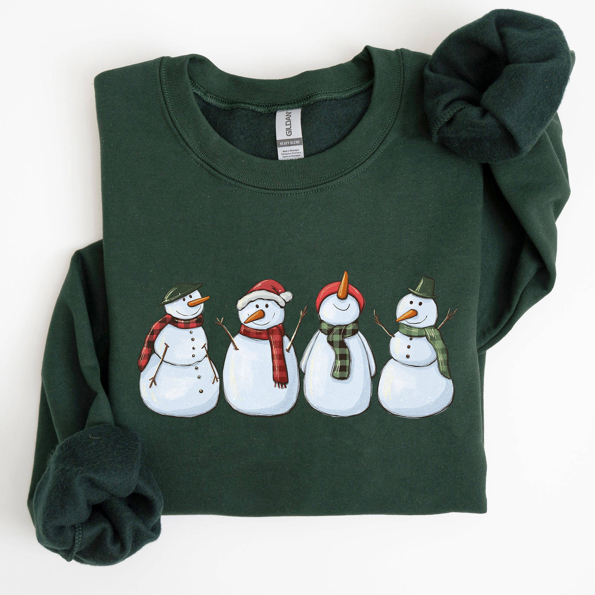 Adorable Snowman Christmas Winter Santa Xmas Holiday Cheer Cozy Seasonal Sweatshirt