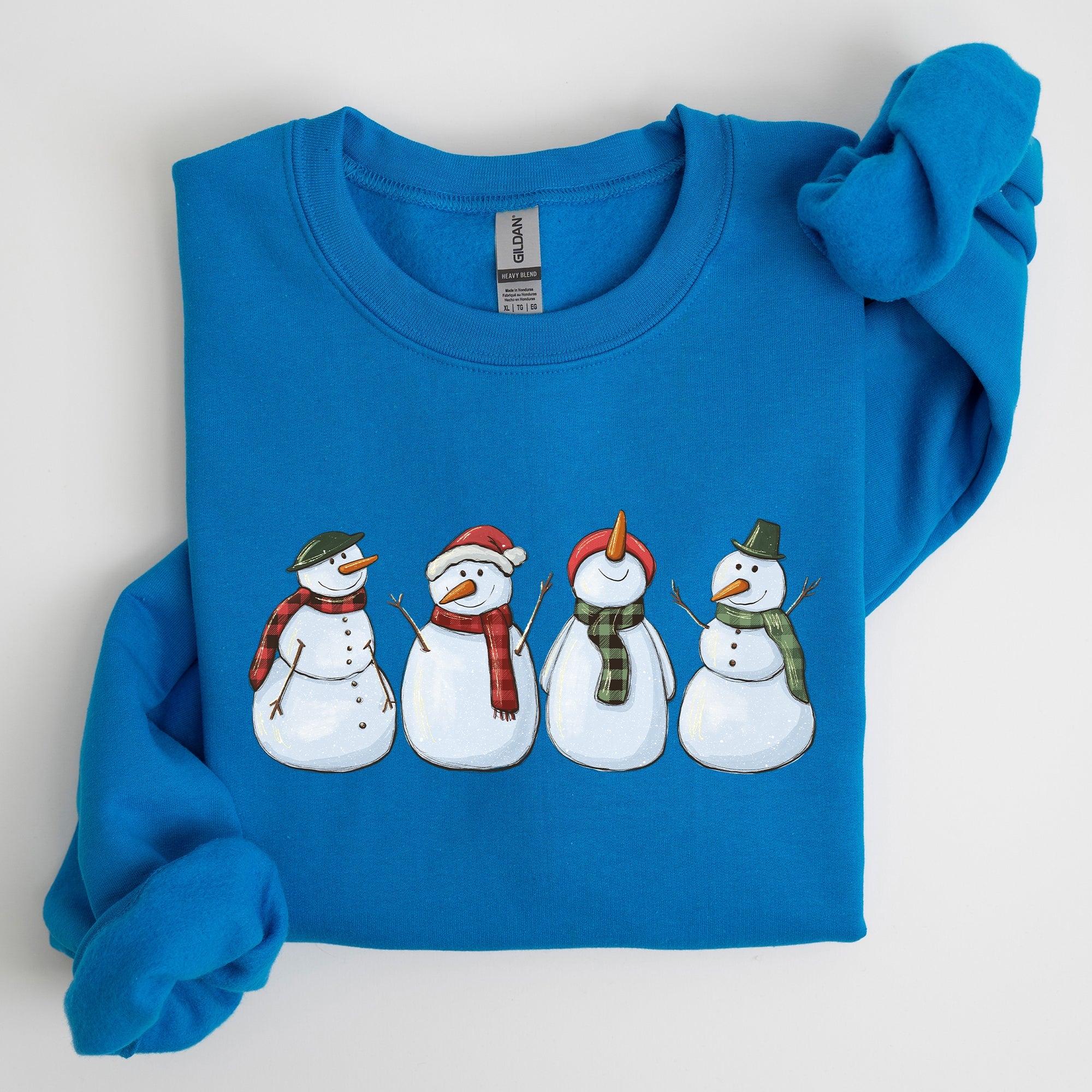Adorable Snowman Christmas Winter Santa Xmas Holiday Cheer Cozy Seasonal Sweatshirt