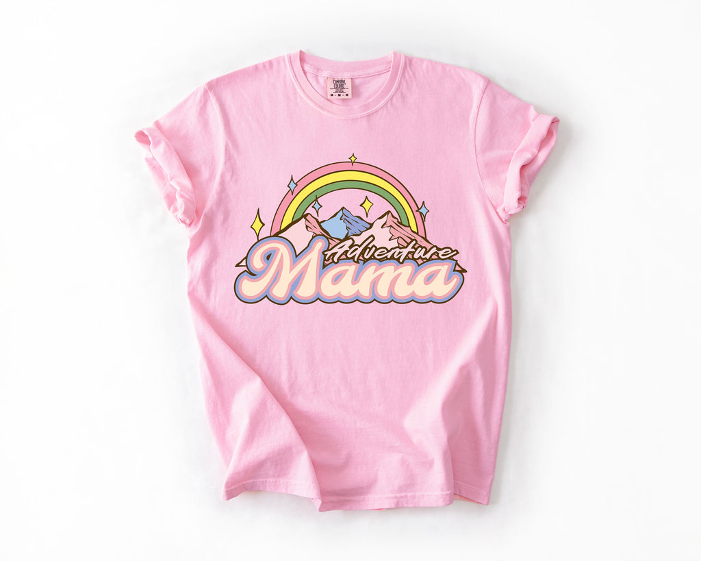 Adventure Mama Camping Outdoor Nature Travel Explorer Edition Comfort Colors Tee
