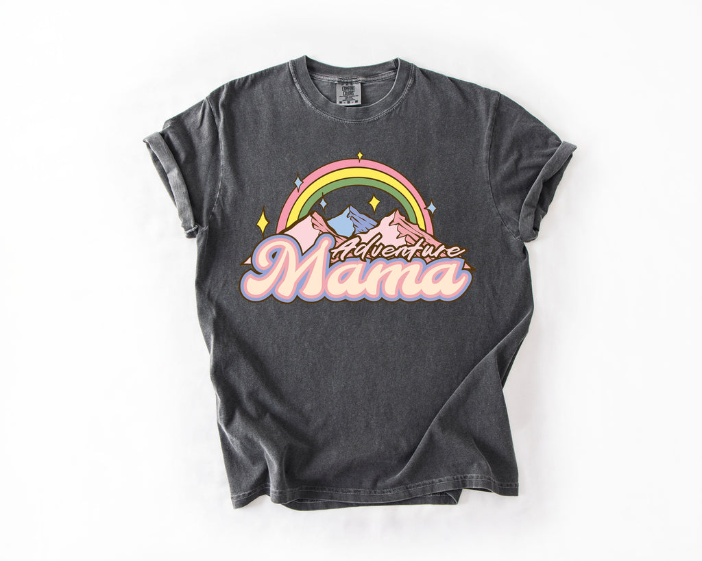 Adventure Mama Camping Outdoor Nature Travel Explorer Edition Comfort Colors Tee