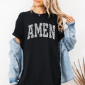 Amen Dalmatian Print Christian Jesus Gospel Faith Saved Inspirational Religious Apparel Comfort Colors Tee