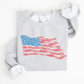 American Flag Illustration Patriotic 4th Of July Celebration Premium Edition Sweatshirt