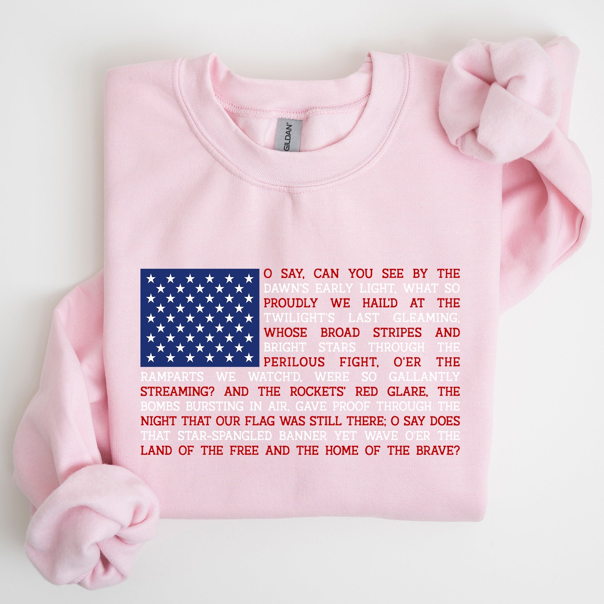 American Flag Anthem 4th Of July Patriotic USA Proud Stars And Stripes Sweatshirt