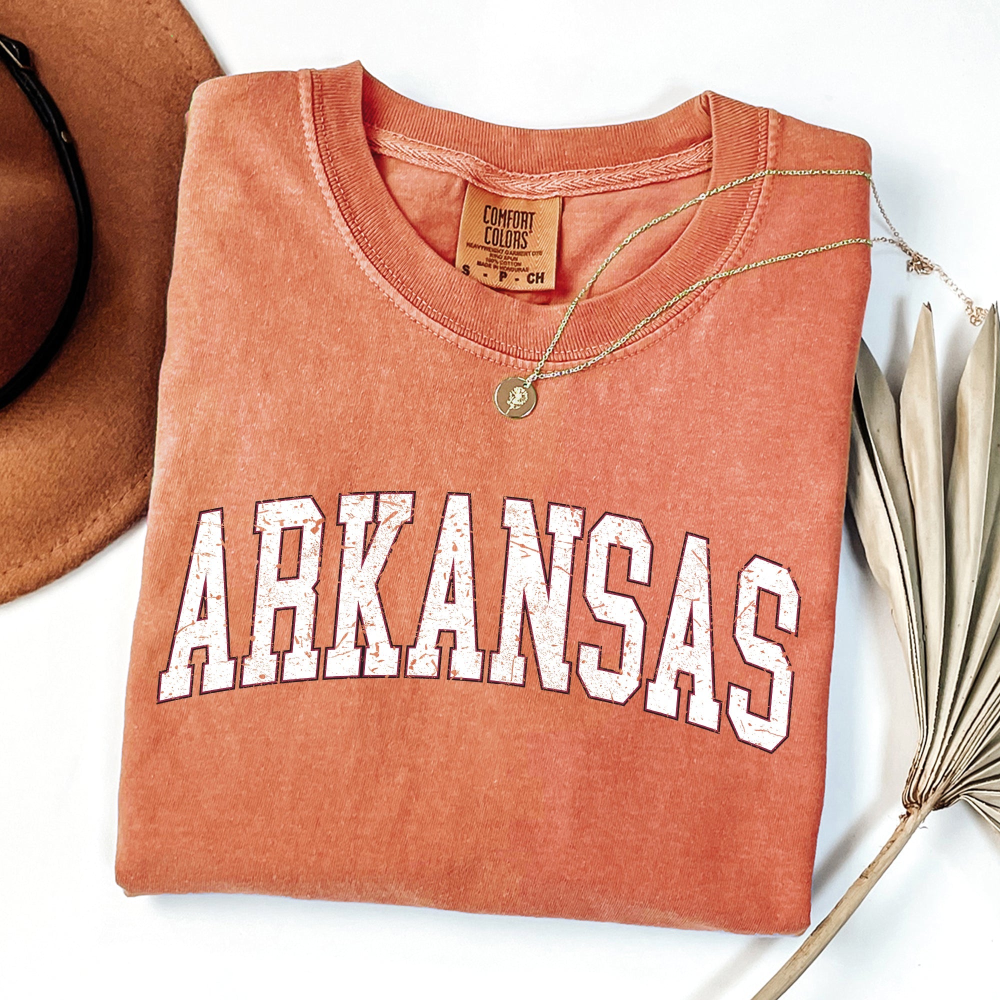 Arkansas Football Game Day Tailgate State Pride Featuring Classic University Heraldry Comfort Colors Tee