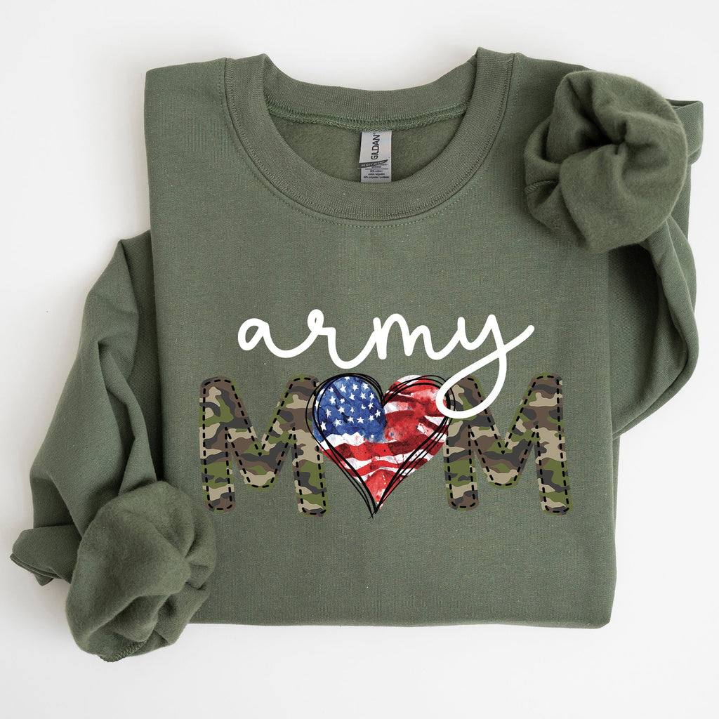 Army Mom Proud Of My Military Family And Armed Forces Mother's Day Edition Sweatshirt