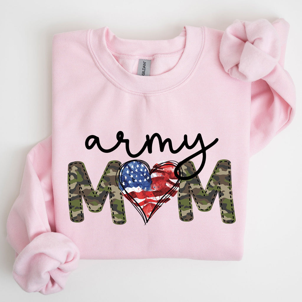 Army Mom Proud Of My Military Family And Armed Forces Mother's Day Edition Sweatshirt