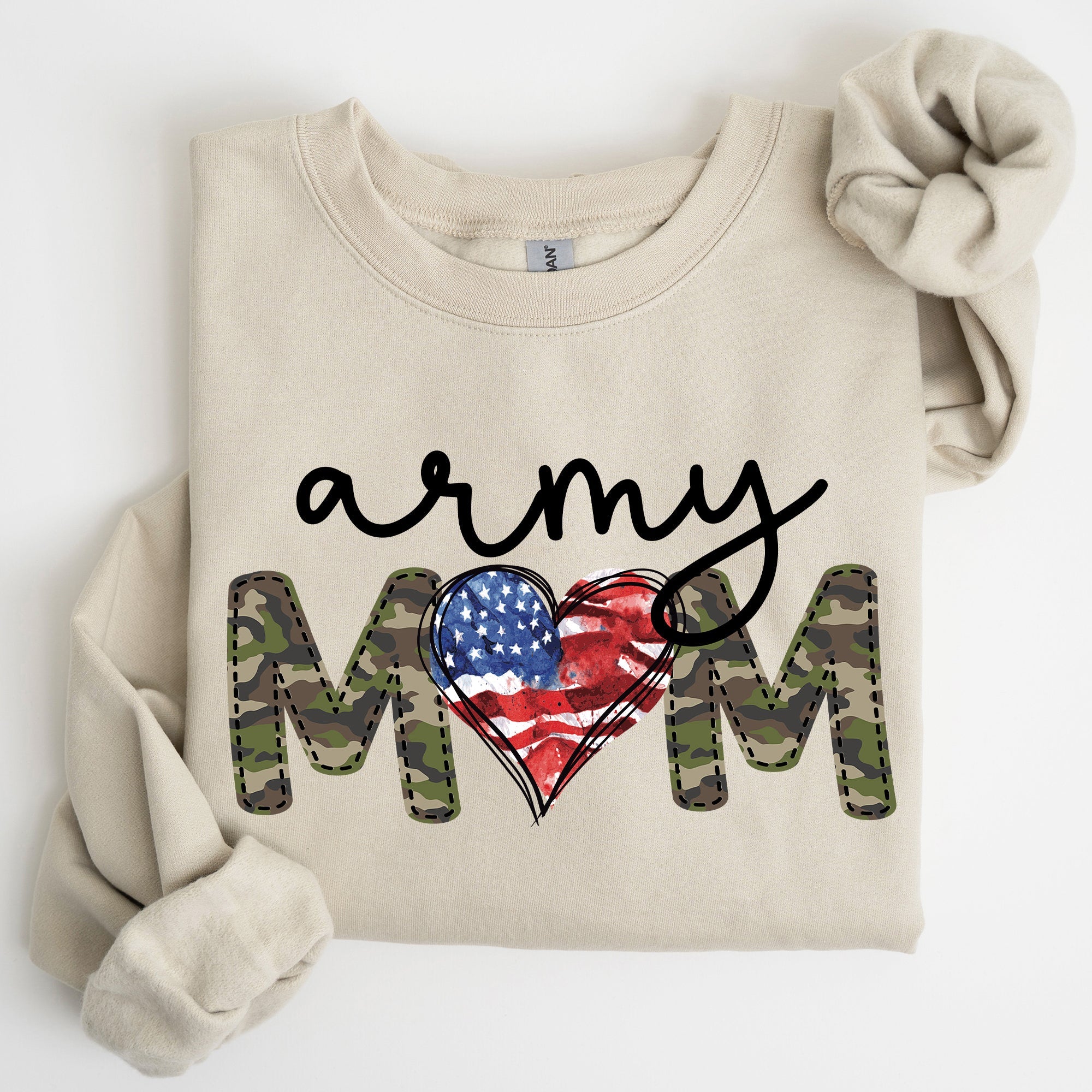 Army Mom Proud Of My Military Family And Armed Forces Mother's Day Edition Sweatshirt