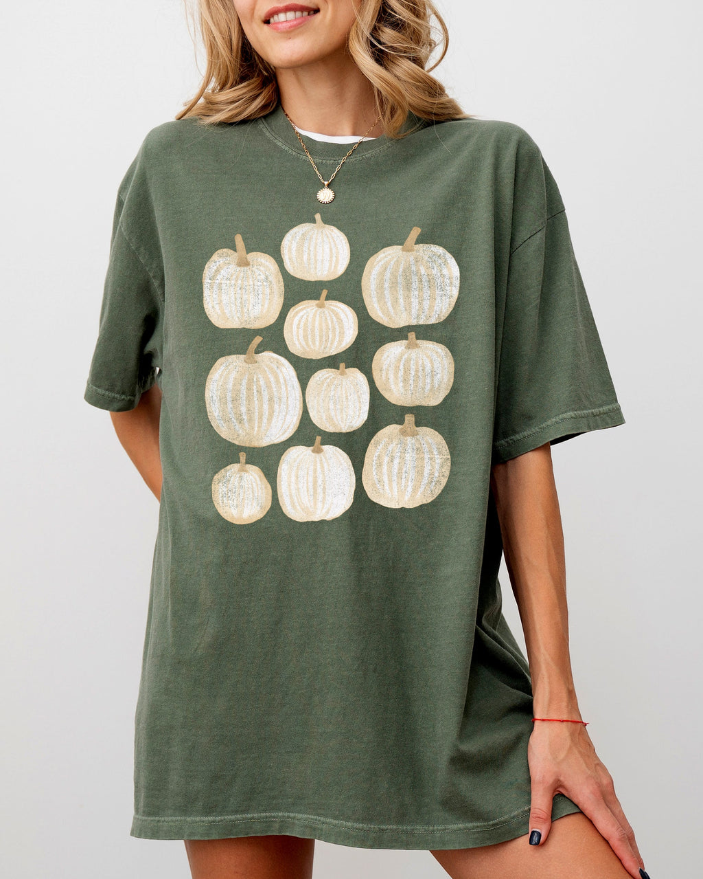 Autumn Pumpkins, Simplicity, Fall, Thanksgiving, Halloween Seasonal Comfort Colors Tee