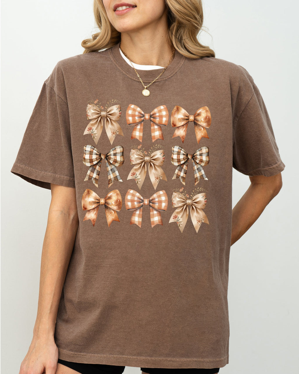 Autumn Ribbons, Bows, Coquette, Girly, Thanksgiving, Fall, Halloween Comfort Colors Tee