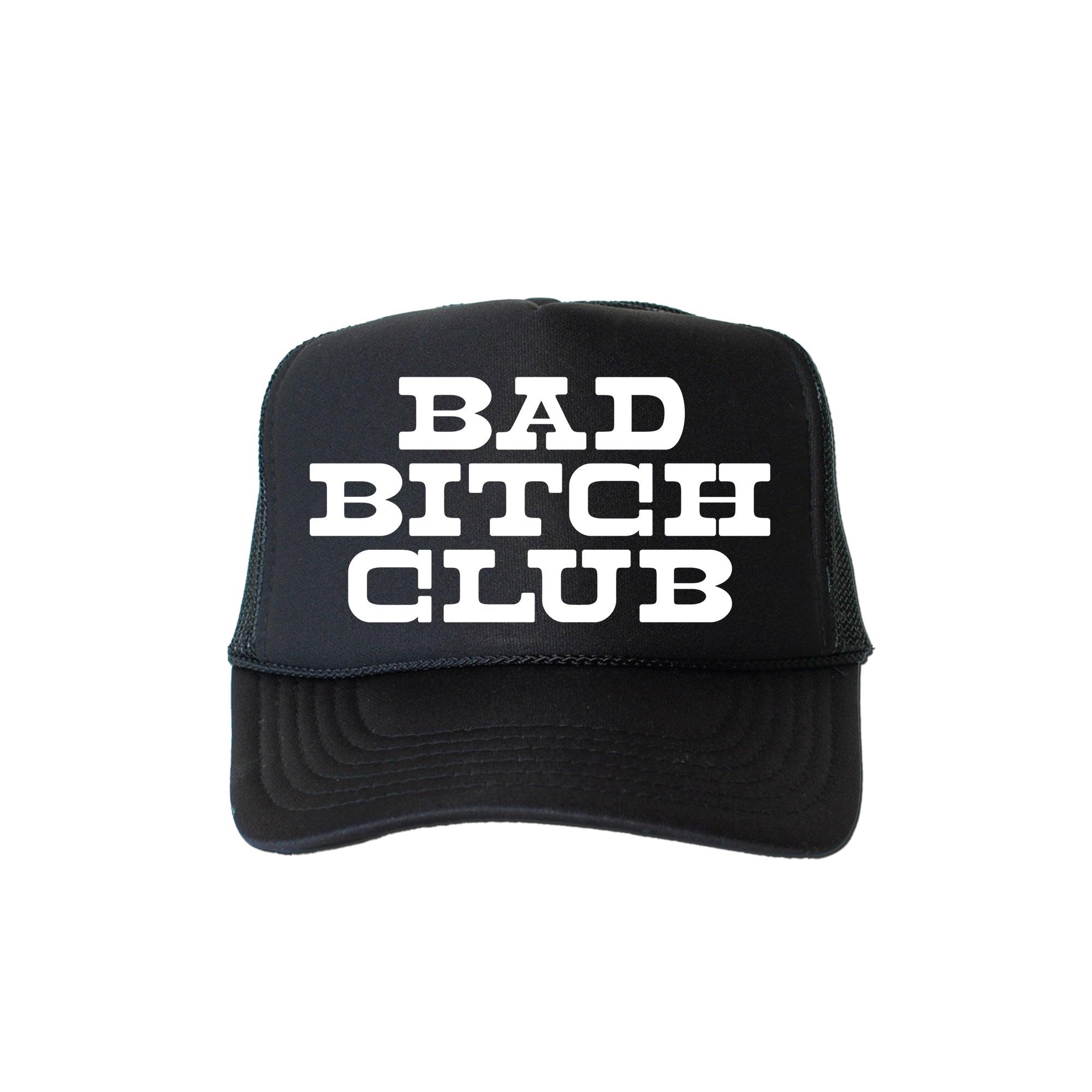 Bad Bitch Club Bold Empowerment Sayings Graphic Slogan Collection Edition Trucker Hat