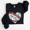 Baseball Heart Mom Mother's Day Celebration For Baseball Lovers Graphic Sweatshirt