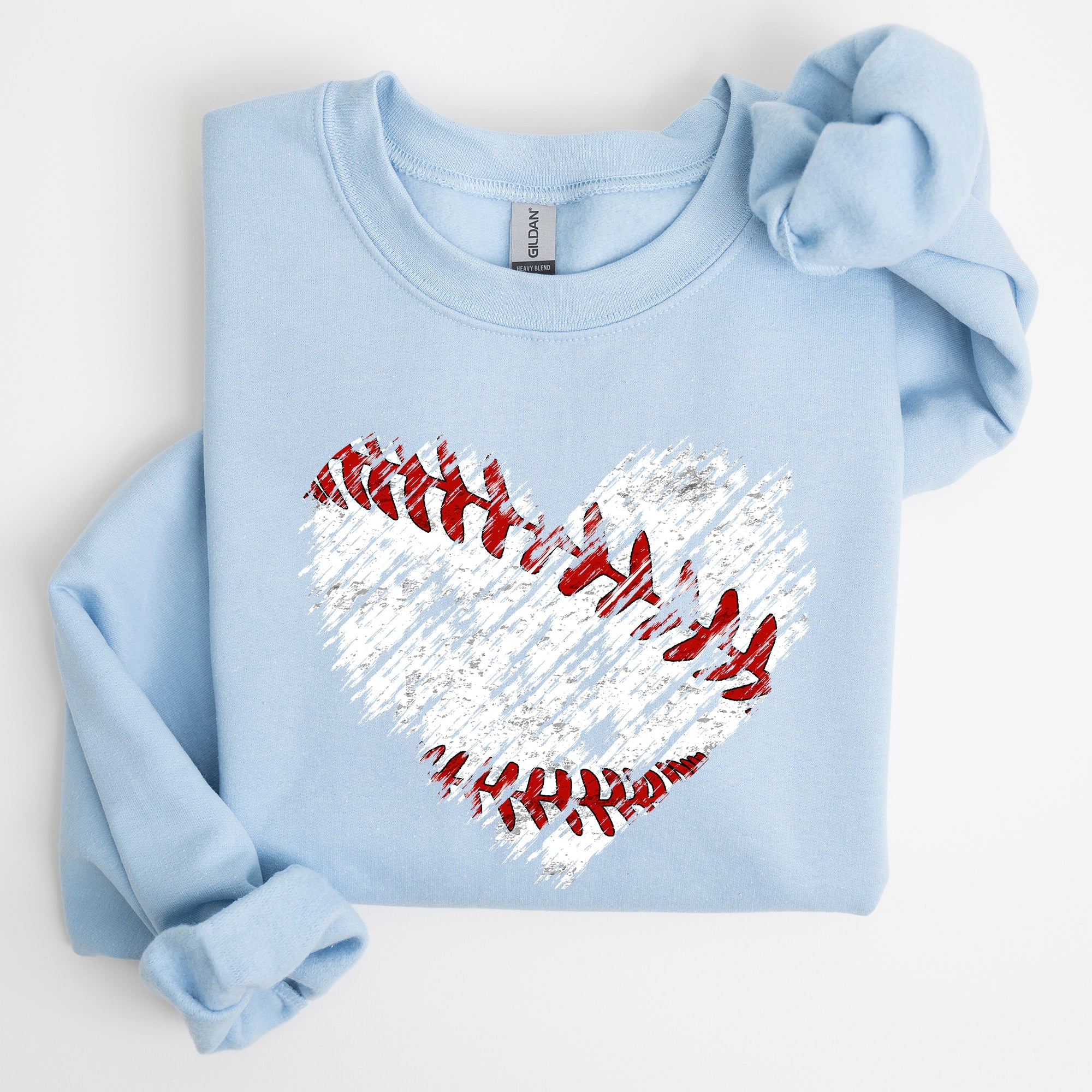 Baseball Heart Mom Mother's Day Celebration For Baseball Lovers Graphic Sweatshirt