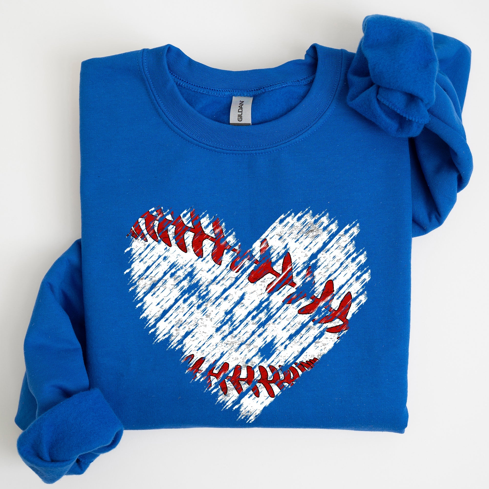 Baseball Heart Mom Mother's Day Celebration For Baseball Lovers Graphic Sweatshirt