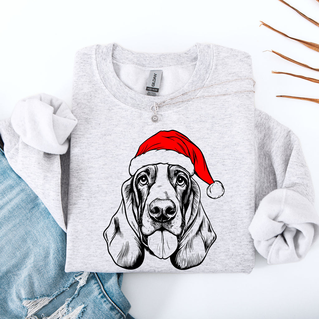 Basset Hound Dog Lover Collection Classic Breed Portraits And Loyal Companion Theme Sweatshirt