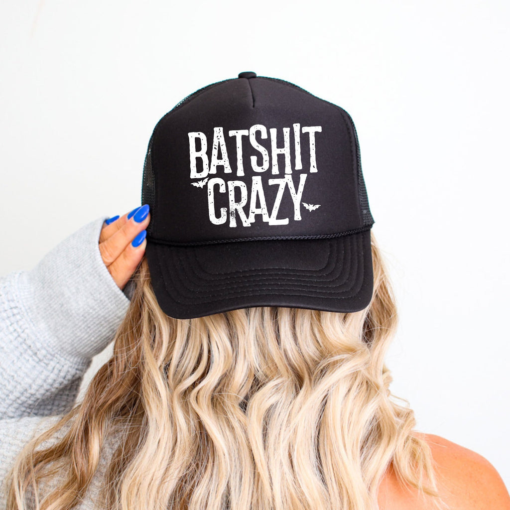 Batshit Crazy Sassy Funny Halloween Sayings Bold Attitude Limited Edition Trucker Hat