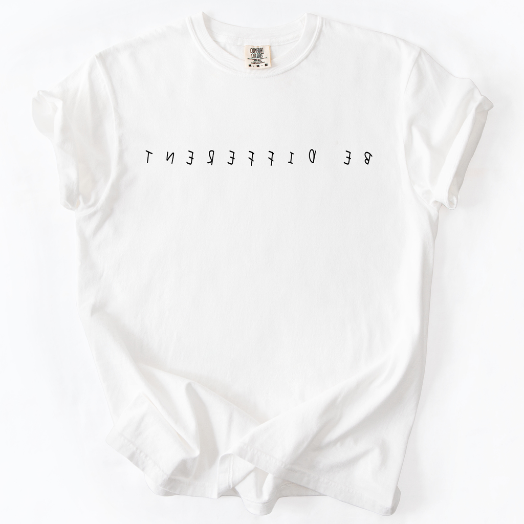 Be Different, Sassy, Sarcastic, Minimalist, Funny, Witty, Bold Statement Comfort Colors Tee