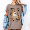 Beautiful Halloween Bows Bats Flowers Whimsical Nighttime Floral Halloween Parade Graphic Tee