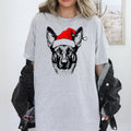 Belgian Malinois Santa Christmas Dog Lover Pet Holiday Illustration Holiday Edition Comfort Colors Tee