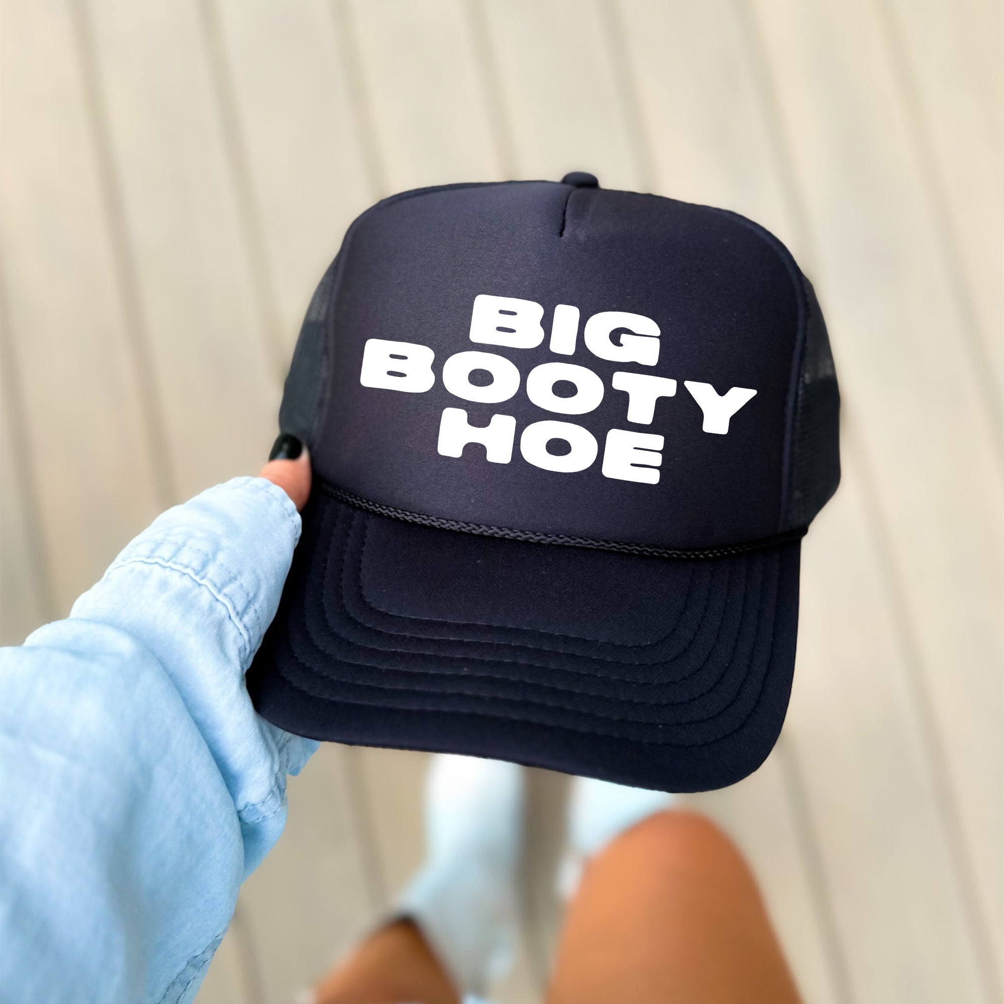 Big Booty Hoe Bold Cheeky Expression Graphic Sayings For Bold Statements And Attitude Trucker Hat