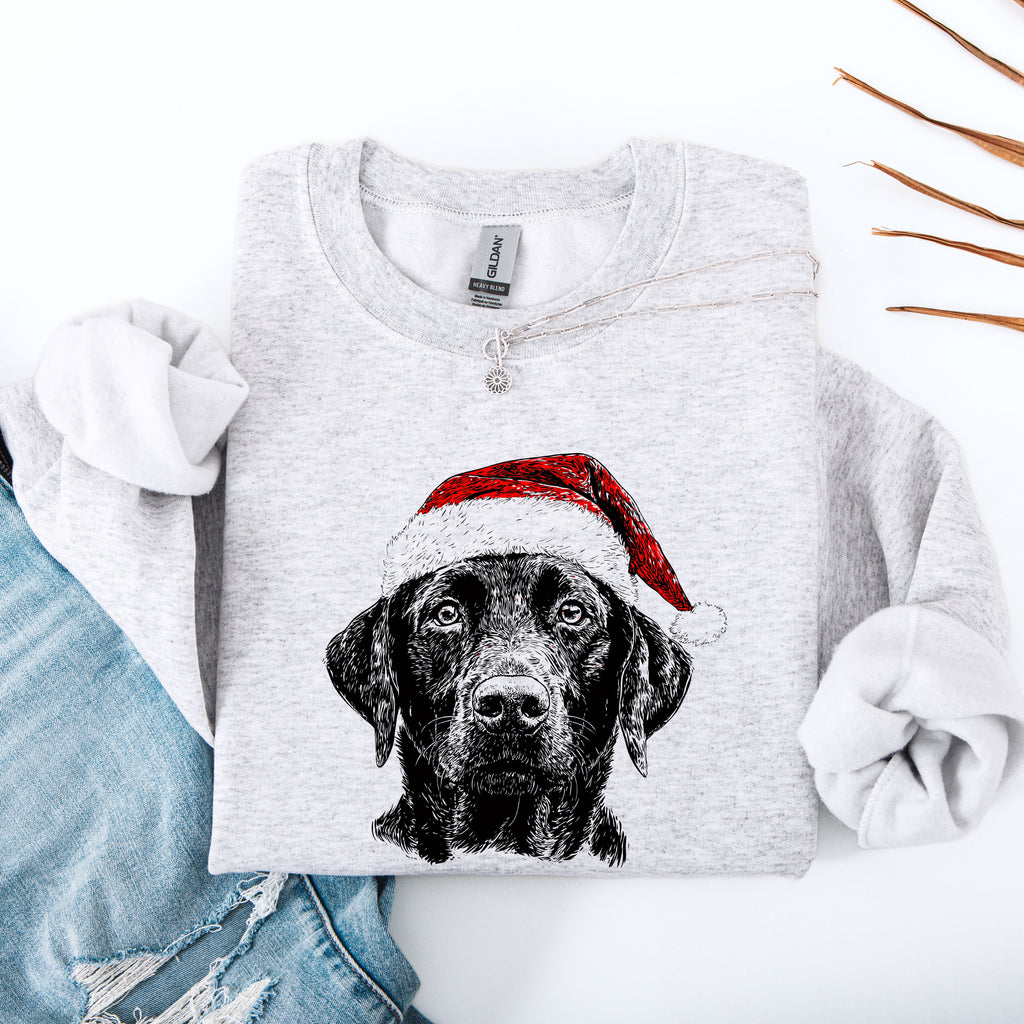 Black Lab Labrador Dog Lover Favorite Breed Portrait And Loyal Companion Sweatshirt
