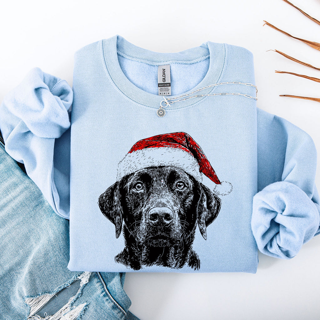 Black Lab Santa Christmas Labrador Dog Lover Holiday Paws Keepsake Collectible Edition For Animal Lovers Sweatshirt