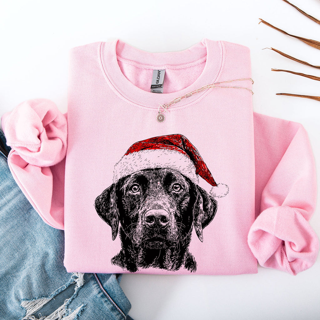 Black Lab Santa Christmas Labrador Dog Lover Holiday Paws Keepsake Collectible Edition For Animal Lovers Sweatshirt