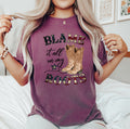 Blame It All On My Roots, Cowboy, Garth, Western Comfort Colors Graphic Tee Deluxe Edition