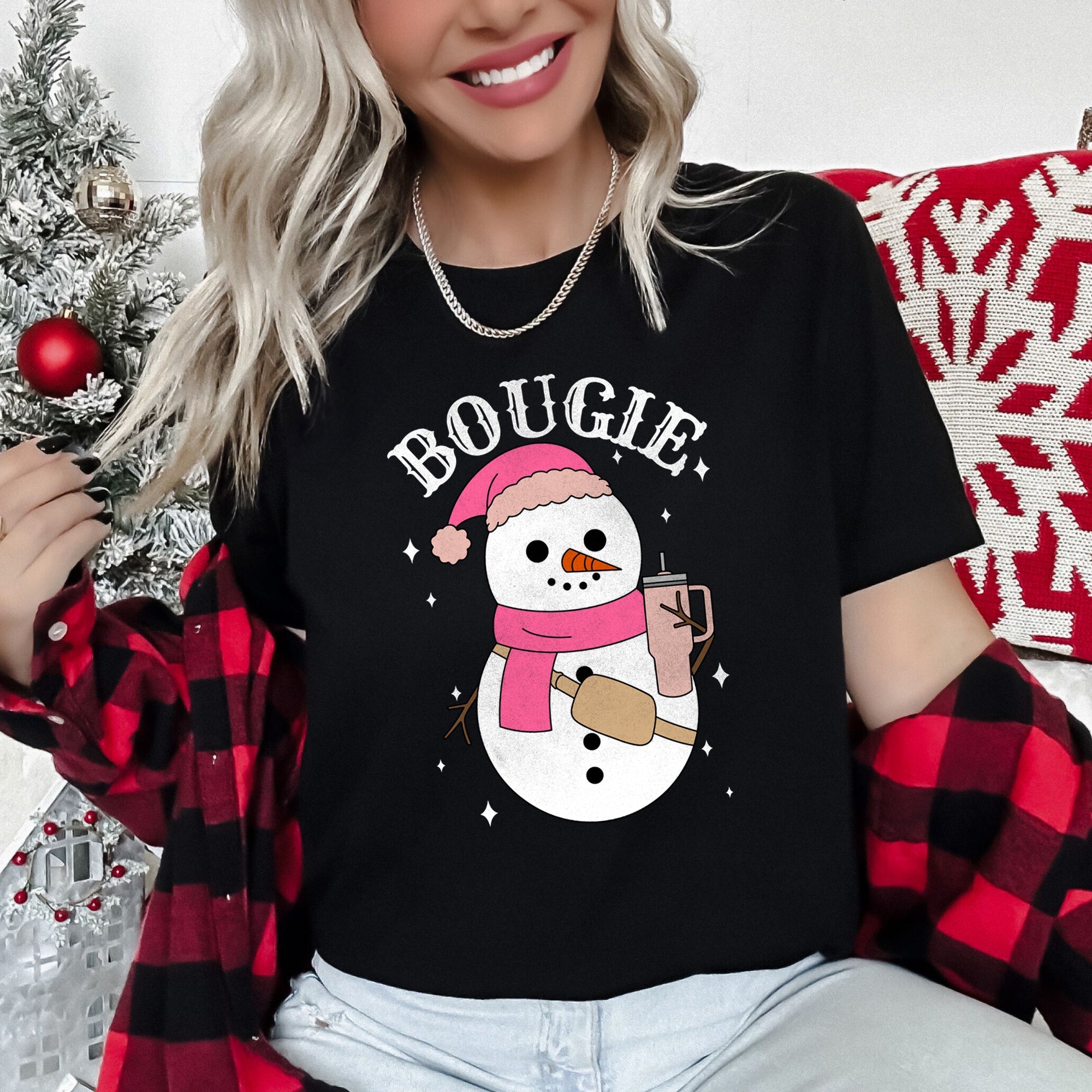 Bougie Snowman Graphic Tee
