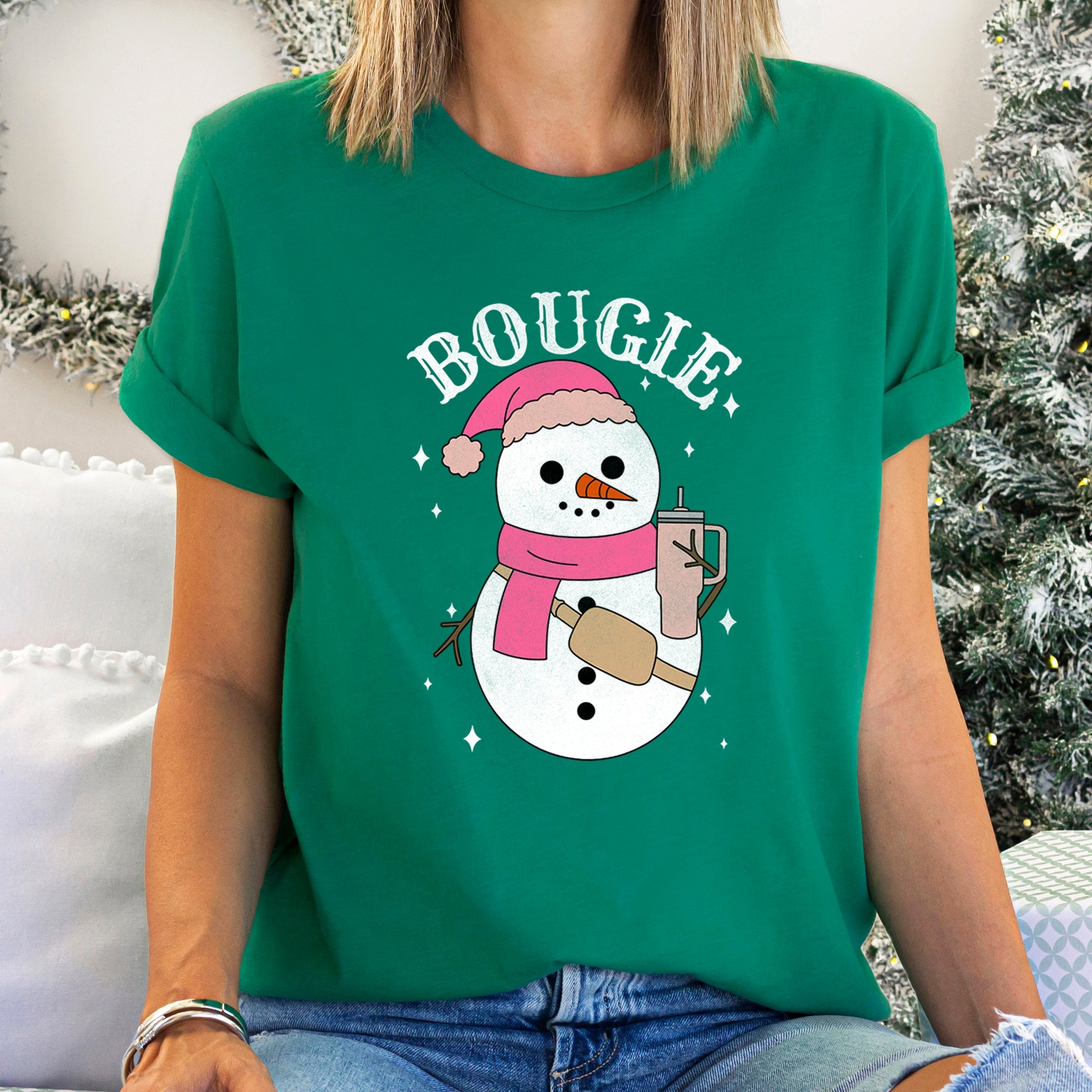 Bougie Snowman Graphic Tee