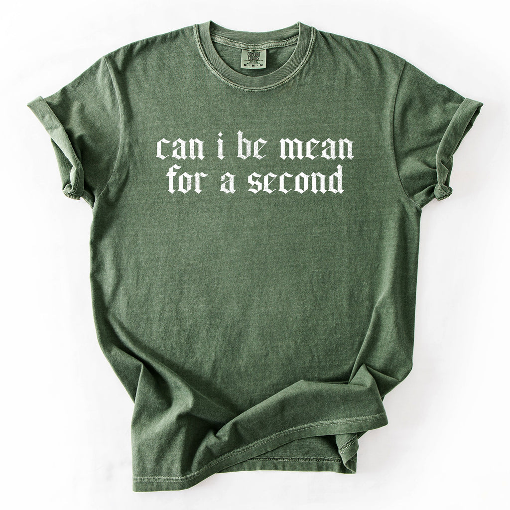 Can I Be Mean For A Second Sassy Sarcastic Statement For Bold Attitude Comfort Colors Tee
